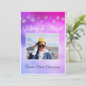 モダンシンプルミニマル金属ピンクと紫 (スタンド正面)