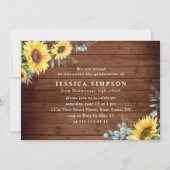 モダンシンプルミニマル3 PHOTO卒業パーティー 招待状 (裏面)