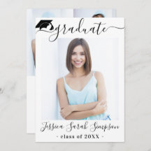 モダンシンプルミニマル4写真卒業パーティー