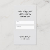 モダンシンプルミニマル 紹介カード (裏面)