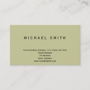 モダンシンプルミニマルBeige Color Business Card 名刺