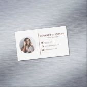 モダンシンプルミニマルQRコードソーシャルメディア マグネット名刺 (インサイチュ)