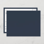 モダンシンプルミニマルQRコー結婚ドRSVP Pos ポストカード (正面/裏面)