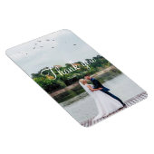 モダンシンプルミニマ結婚リストの写真感謝していyou マグネット (右側)