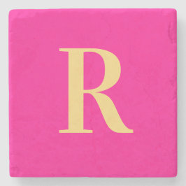 モダンシンプルモノグラム ストーンコースター