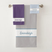 モダンシンプルモノグラム バスタオルセット (インサイチュ)