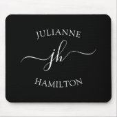 モダンシンプルモノグラム マウスパッド (正面)