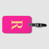 モダンシンプルモノグラム ラゲッジタグ (正面横)