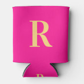 モダンシンプルモノグラム 缶クーラー (正面)