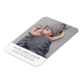 モダンシンプルユニークベビー写真Keepsake Gives マグネット (左側)