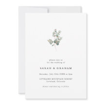 モダンシンプルユーカリ結婚ス