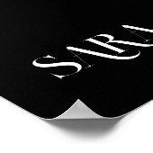 モダンシンプルラインアートブラック&ホワイト,ボホシック ポスター (角)