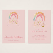 モダンシンプルレインボージュエリーイヤリングディスプレイカード (正面&裏面)