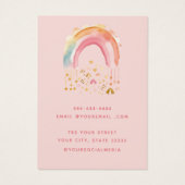 モダンシンプルレインボージュエリーイヤリングディスプレイカード (裏面)