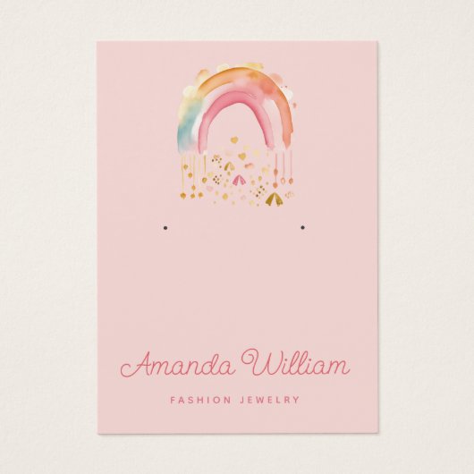 モダンシンプルレインボージュエリーイヤリングディスプレイカード (正面)