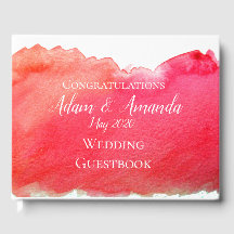 モダンシンプルレッドウォーター結婚カラー