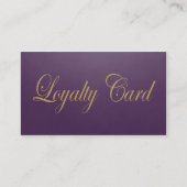 モダンシンプルロイヤリティシフェイクックパープル ロイヤリティカード (正面)