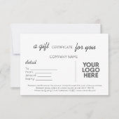 モダンシンプルロゴ付き手書きギフト (正面)