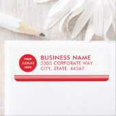 モダンシンプルロゴ差出人住所ラベル ラベル (インサイチュ)