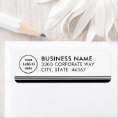 モダンシンプルロゴ差出人住所ラベル ラベル (インサイチュ)