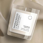 モダンシンプルローソク包装白黒製品 スクエアシール