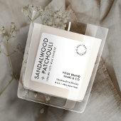 モダンシンプルローソク包装白黒製品 スクエアシール