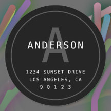 モダンシンプル住所 |黒い灰色