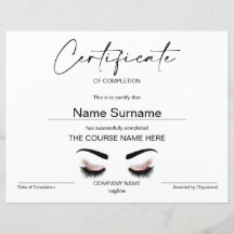 モダンシンプル修了証書