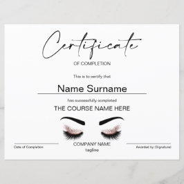 モダンシンプル修了証書