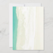 モダンシンプル先ビーチ結婚式招待状 招待状 (裏面)