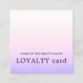 モダンシンプル光バラ紫美しい ロイヤリティカード (正面)