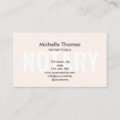 モダンシンプル公証人ローン契約代理業C 名刺 (裏面)