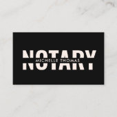 モダンシンプル公証人ローン契約代理業C 名刺 (正面)