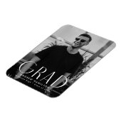 モダンシンプル写真の卒業 マグネット (左側)