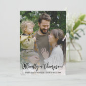 モダンシンプル写真の採用案内カード 案内状 (スタンド正面)