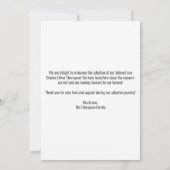 モダンシンプル写真の採用案内カード 案内状 (裏面)