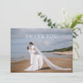 モダンシンプル写真の結婚サンキューカードWノート サンキューカード (スタンド正面)