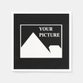 モダンシンプル写真の結婚作成 スタンダードカクテルナプキン (正面)