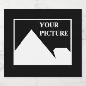 モダンシンプル写真の結婚作成 スパークリングワインラベル (シングルラベル)