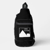 モダンシンプル写真の結婚作成 スリングバッグ (正面)