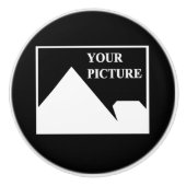 モダンシンプル写真の結婚作成 セラミックノブ (正面)