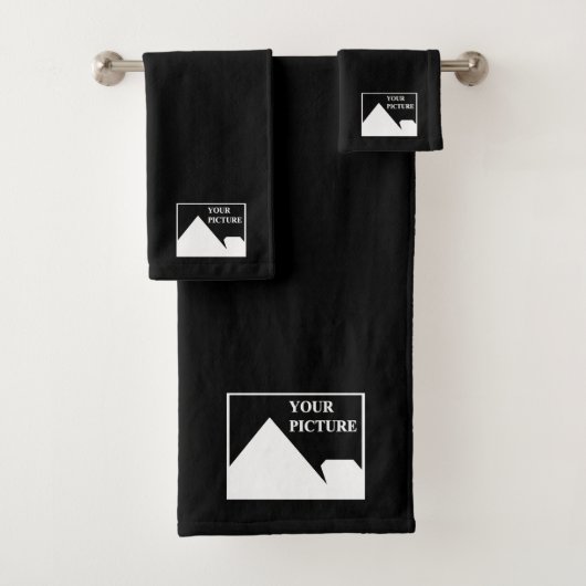 モダンシンプル写真の結婚作成 バスタオルセット (インサイチュ)