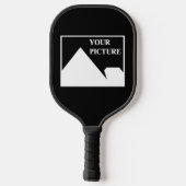 モダンシンプル写真の結婚作成 ピックルボールラケット (裏面)