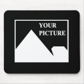 モダンシンプル写真の結婚作成 マウスパッド (正面)