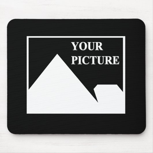 モダンシンプル写真の結婚作成 マウスパッド (正面)