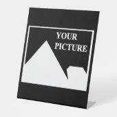 モダンシンプル写真の結婚作成 台座サイン (正面)