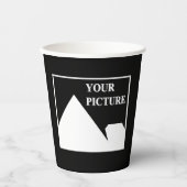 モダンシンプル写真の結婚作成 紙コップ (正面)