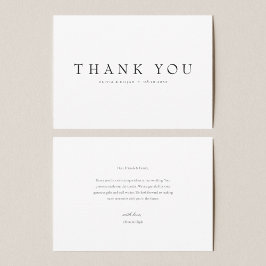 モダンシンプル写真のWメ結婚モなし サンキューカード