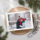 モダンシンプル写真クリスマスカード シーズンカード