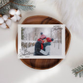 モダンシンプル写真クリスマスカード シーズンカード